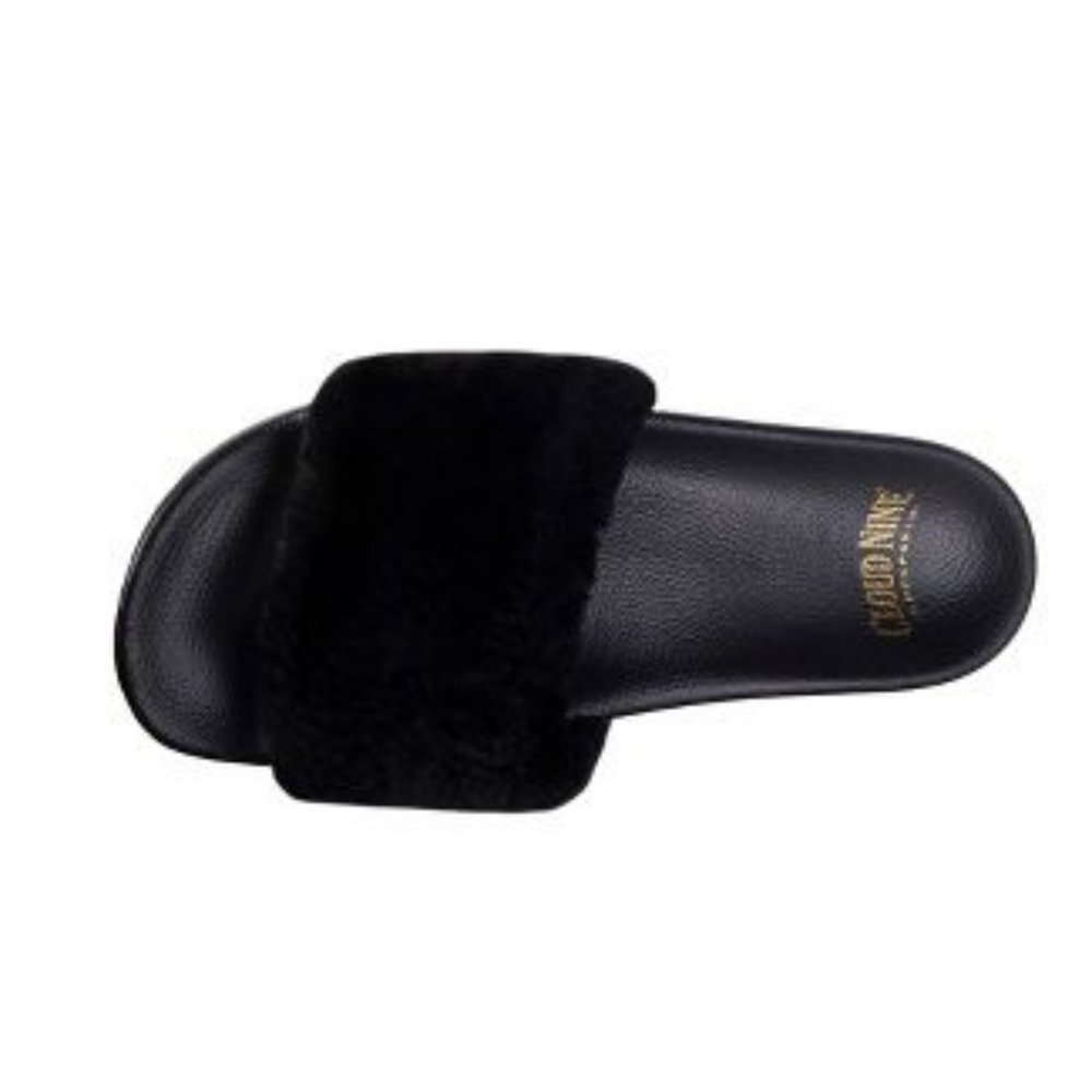 Black Sheepskin Bella Slide